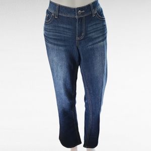 Maurices Dark Wash Relaxed Fit Bootcut Denim Jeans Size 5/6 short